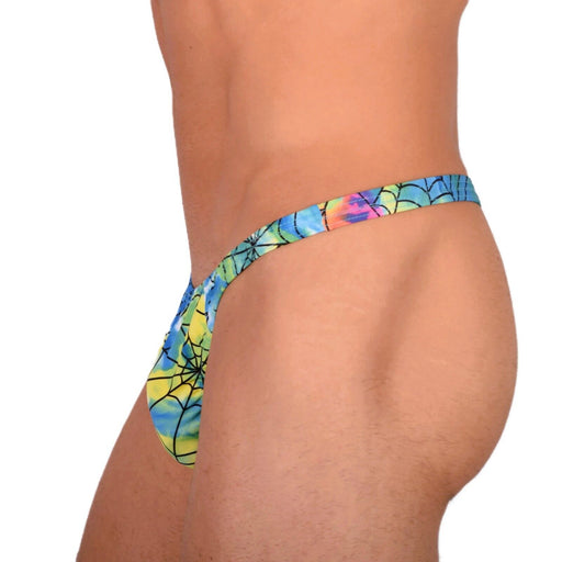 XS/S SMU Sensual Spider Web Colorful Thong MX20 340712