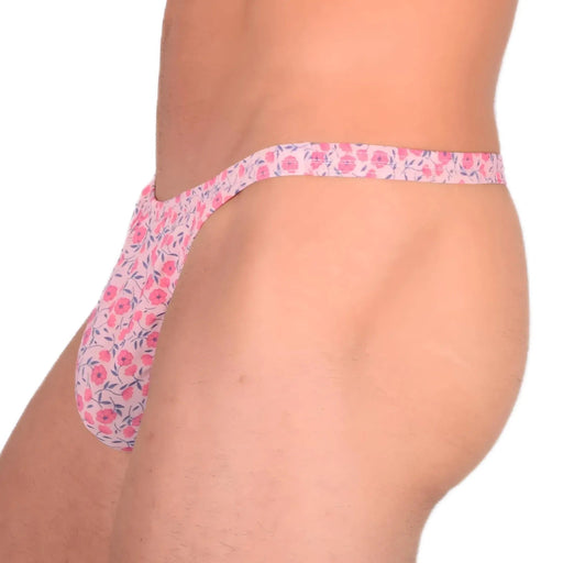 XS/S SMU Sexy Floral Explosion Pink Thong 33536 MX131