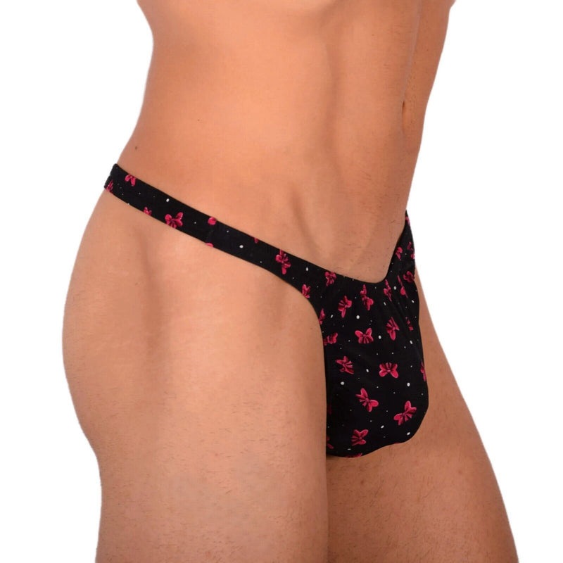 XS/S SMU Tanning Walking around Black Thong MX19 340433
