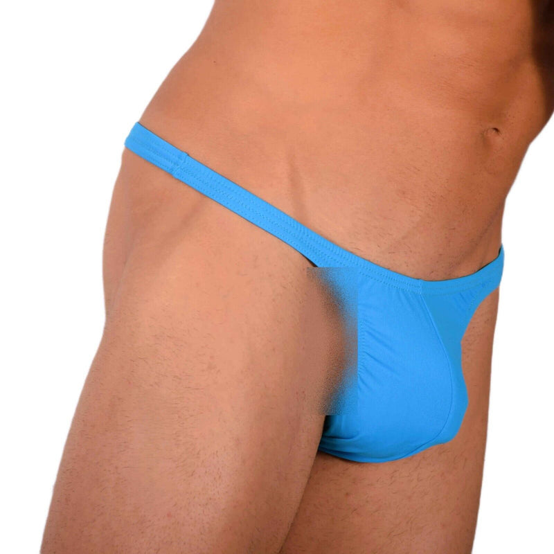 XS/S SMU Tanning Walking around Blue Thong MX20 340615