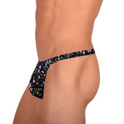 XS/S SMU Tanning Walking around Floral Thong MX19 340382