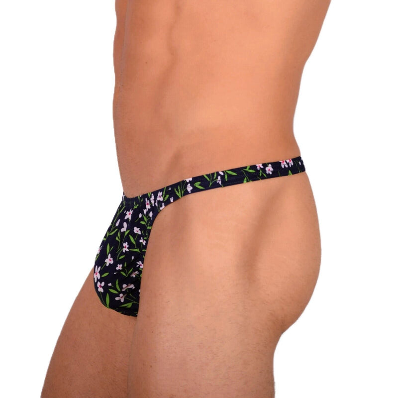 XS/S SMU Tanning Walking around Floral Thong MX19 340382