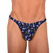 XS/S SMU Tanning Walking around Floral Thong MX19 340401
