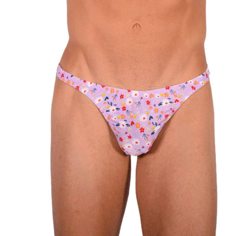 XS/S Smu Tanning Walking around Flowers Thong MX18 339671