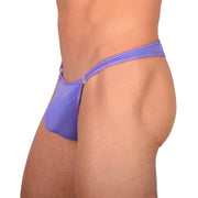 XS/S SMU Tanning Walking around sheer Purple Detachable Thong MX19 339741