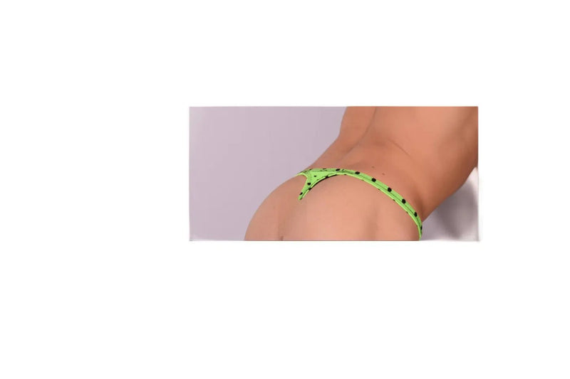 XS/S SMU Thong Lime Dots 34162 MX215