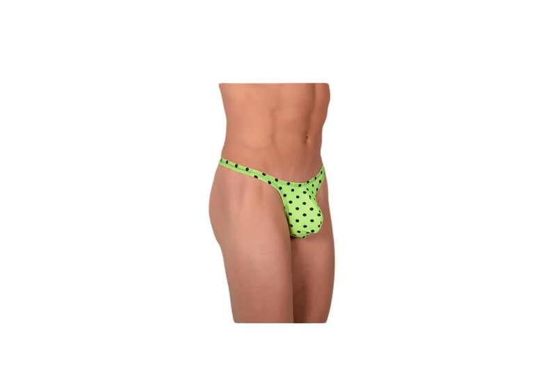 XS/S SMU Thong Lime Dots 34162 MX214