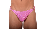 XS/S SMU Thong Rhinestones Pink Flash 28'' 30'' Waist MX10 1005951