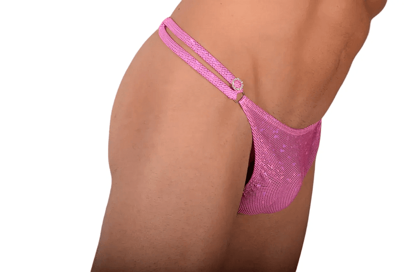 XS/S SMU Thong Rhinestones Pink Flash 28'' 30'' Waist MX10 1005954