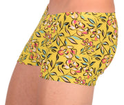 XXS/XS Boxer Sheer Skin Molding Floral Explosion Yellow 33551 MX131
