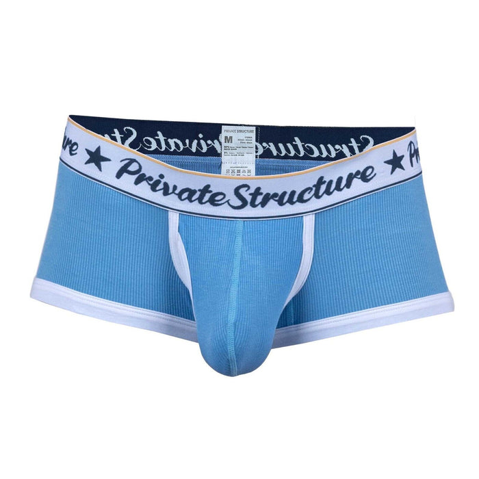 PRIVATE STRUCTURE Classic Boxer Mid-Waist Trunk Scrub-Jay Blue 4530