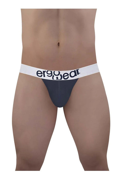 ErgoWear Thongs MAX Cotton Sports Edge Low-Rise Thong Navy Blue 1470 90