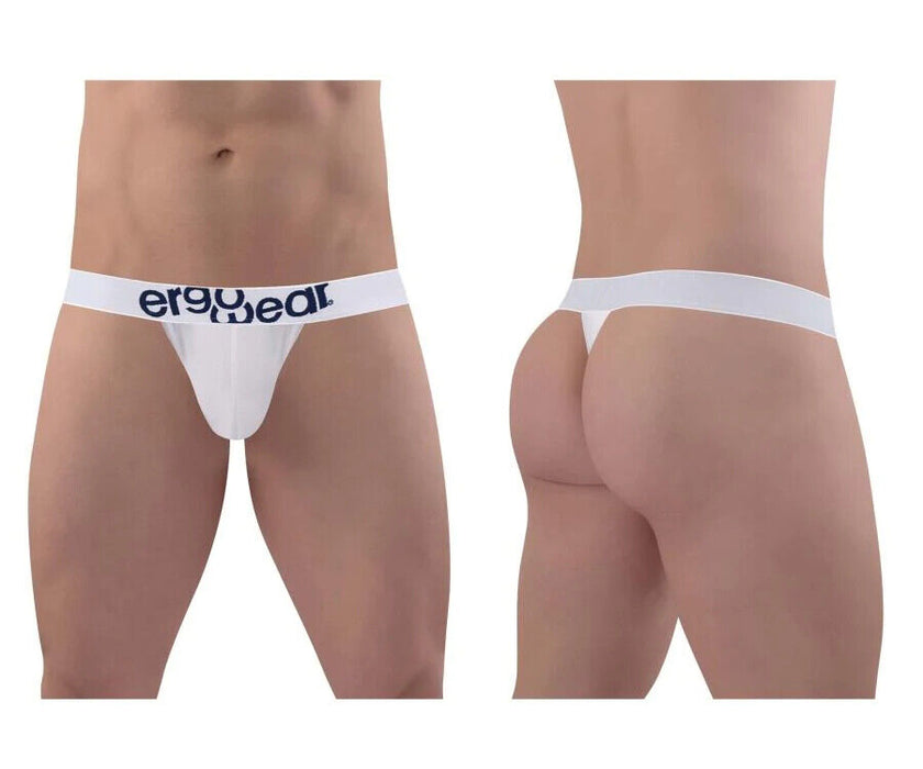 ErgoWear MAX Cotton Thong Low-Rise Snug Fit White Thong 1474