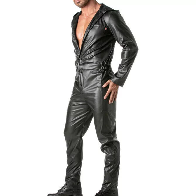 TOF-PARIS Mecano Suits Faux Leather Jumpsuits Kinky Collection Singlet —