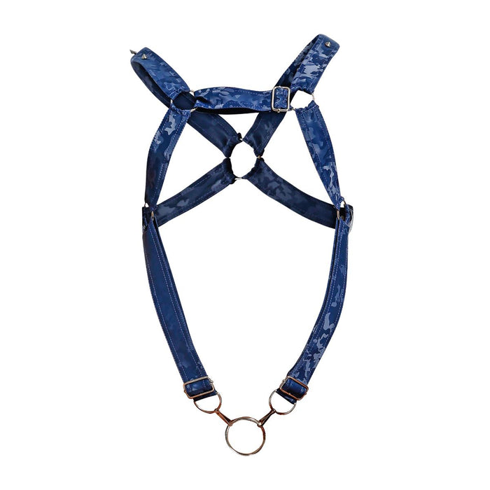 MOB DNGEON Cross C-Ring Harness One Size Adjustable Straps DMBL07 Navy-Camo