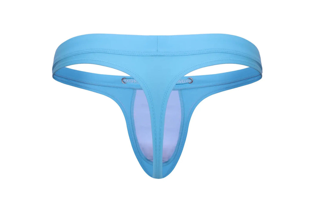 SUKREW Low-Rise Swim Thong Torrent Rounded Contour Pouch Swimwear Ice-Blue 33