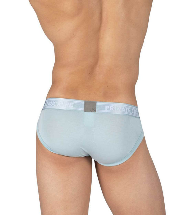 PRIVATE STRUCTURE Viscose Bamboo Mini Briefs Mid-Waist Frost Blue 4378 59A