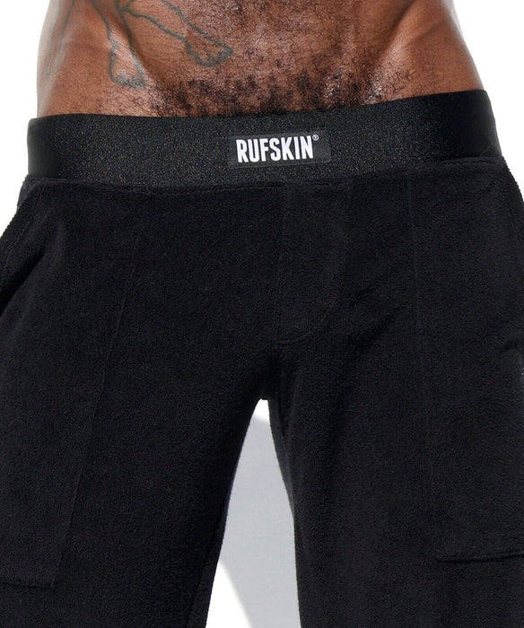 RUFSKIN Slim-Fit Sport Lounge Pants REX Back Yoke Soft Cotton Black 13