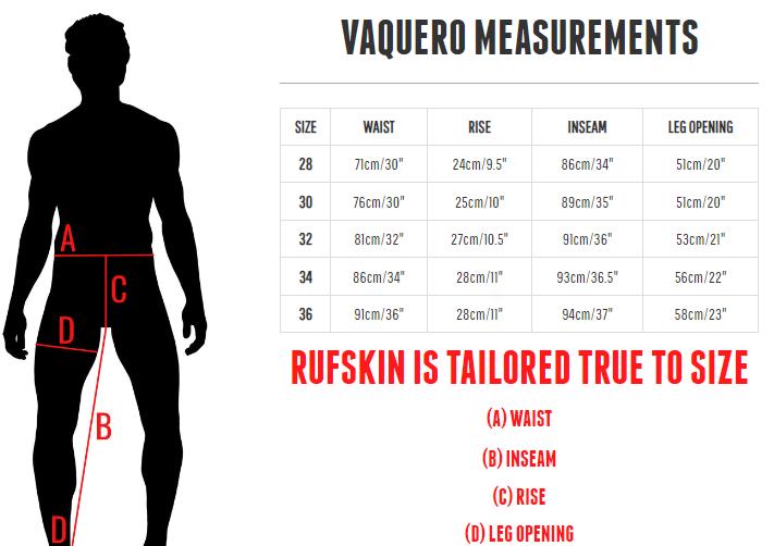 RUFSKIN Slim-Fit Flare Legs Jeans Vaquero Dark Distressed Denim Pants