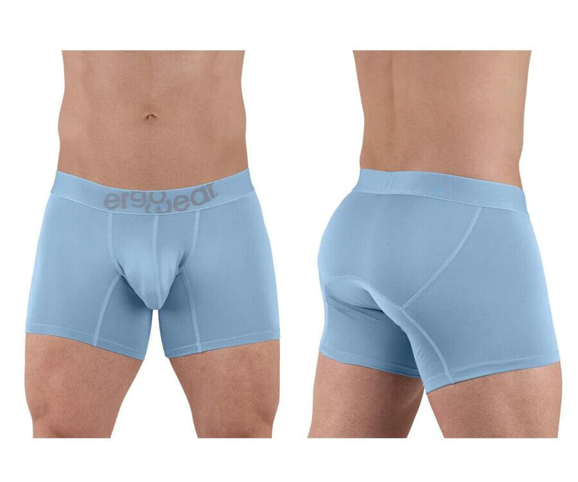 ErgoWear Boxer HIP Trunks Low-Rise Stretchy Boxer Seamed Pouch in Cool Blue 1504