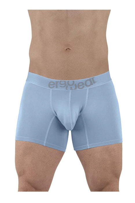 ErgoWear Boxer HIP Trunks Low-Rise Stretchy Boxer Seamed Pouch in Cool Blue 1504