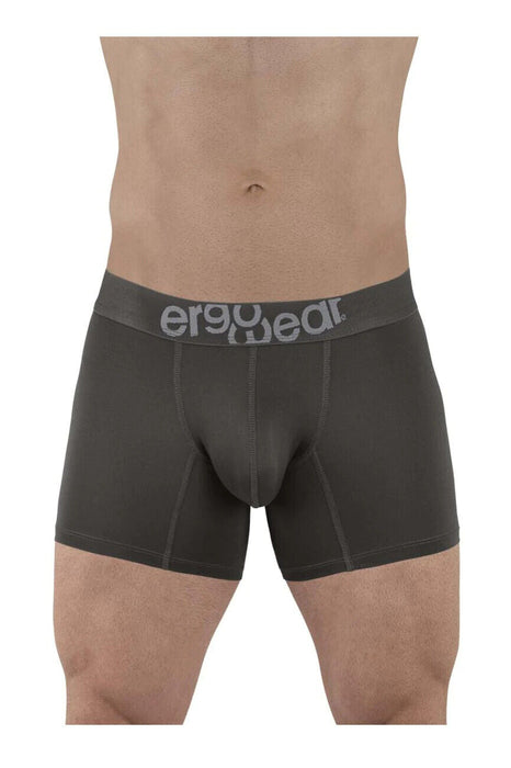 ErgoWear Boxer HIP Trunks Low-Rise Stretchy Boxer Seamed Pouch Shark Gray 1495