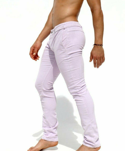 28'' RUFSKIN Pants BOBBY LAVENDER Slim-Fit Straight-Leg Jeans Low Rise - SexyMenUnderwear.com