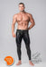 2XL MASKULO Youngero Y Back Zipped Legging Black LG112-90 27 - SexyMenUnderwear.com