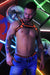 2XL/3XL BREEDWELL Nightcrawler Harness REVERSIBLE Rubberized Orange 21 - SexyMenUnderwear.com