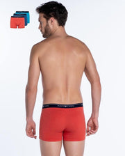 3-Small PUNTO BLANCO Basix Trio Pack Classic Cotton Boxers Assorted 786