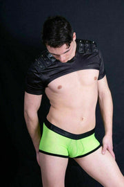 3G Micro Mesh Daring Boxer Brief C-Through fabric 2748 lime -2 - SexyMenUnderwear.com