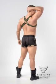 3XL-MASKULO Boxer Short EnForce Two-Sid Snapped Camouflage SH132 19 - SexyMenUnderwear.com