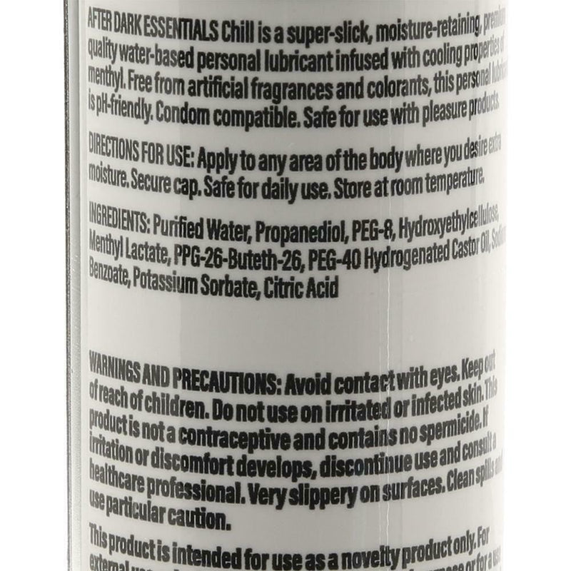 After Dark Essentials CalExotics Lubricant Water-Based Cooling Chill 2oz/60ml 4 - SexyMenUnderwear.com