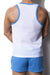 ALEXANDER COBB Athletic Tank Top Lightweight Breathable Mesh Gym Tanktop Blue 3 - SexyMenUnderwear.com