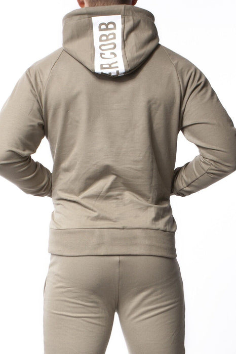 Alexander COBB Hoodie With Zipper Light Soft Athletic Wear Army Green - SexyMenUnderwear.com