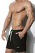 ALEXANDER COBB Long Short Athletic Work Out & Cycling Short Black 6 - SexyMenUnderwear.com