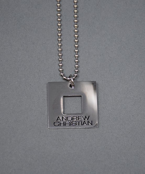 ANDREW CHRISTIAN Ball Chains Equality Pride Necklace Stainless Steel 8578 - SexyMenUnderwear.com