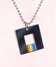 ANDREW CHRISTIAN Ball Chains Equality Pride Necklace Stainless Steel 8578 - SexyMenUnderwear.com