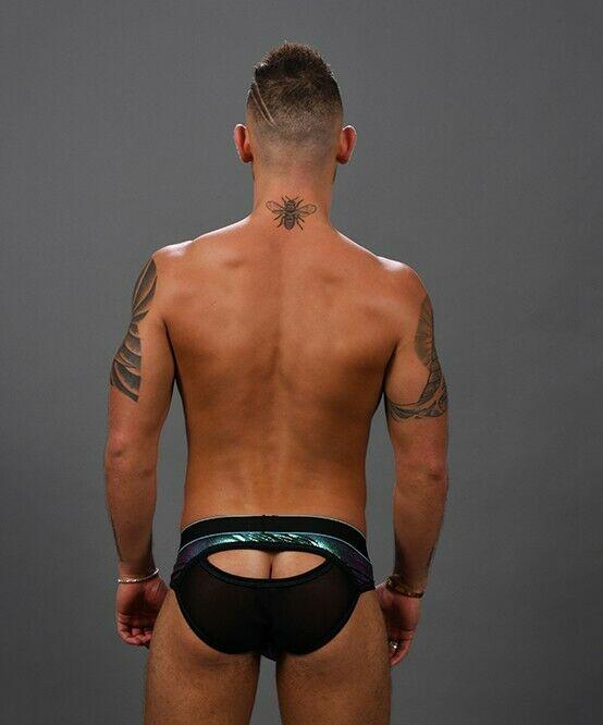 Andrew Christian Brief Back Entry Massive Annaconda Eclipse Mesh Slips 91278 7 - SexyMenUnderwear.com