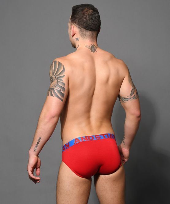 Andrew Christian Brief Bamboo Super Soft Rayon Antibacterial Red Briefs 92624 - SexyMenUnderwear.com