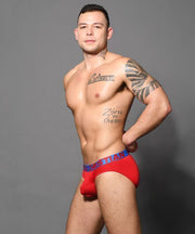 Andrew Christian Brief Bamboo Super Soft Rayon Antibacterial Red Briefs 92624 - SexyMenUnderwear.com