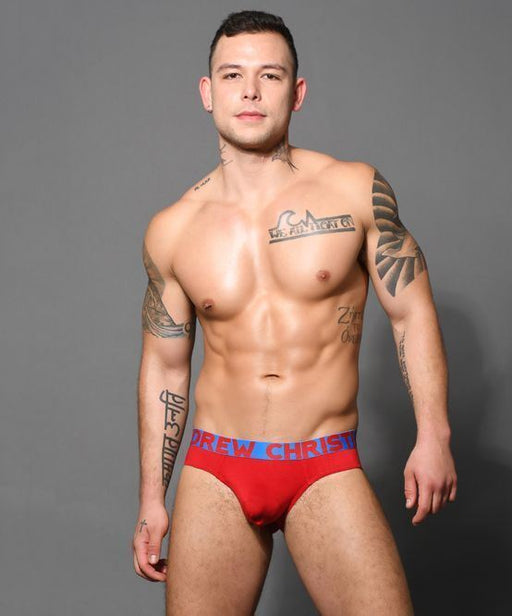 Andrew Christian Brief Bamboo Super Soft Rayon Antibacterial Red Briefs 92624 - SexyMenUnderwear.com