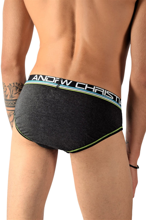 Andrew Christian Brief CoolFlex Active Charcoal 91118 36 - SexyMenUnderwear.com