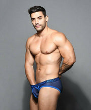 Andrew Christian Brief Dom Briefs Hyper-Masc Double-Mesh Royal 91608 52 - SexyMenUnderwear.com