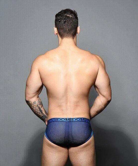Andrew Christian Brief Dom Briefs Hyper-Masc Double-Mesh Royal 91608 52 - SexyMenUnderwear.com