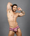Andrew Christian Brief Ultra Stripe Briefs Chic Slip Black / Pink 91364 42 - SexyMenUnderwear.com