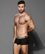 ANDREW CHRISTIAN Flames Mesh Boxer Lightweight 4-Way Stretch 92684 44 - SexyMenUnderwear.com