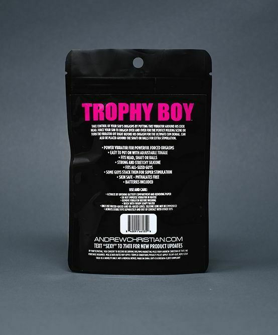 Andrew Christian Forced Orgasm C-Head Vibrator Trophy Boy C-Ring 8535-43 - SexyMenUnderwear.com