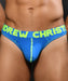 Andrew Christian Happy Thong Electric Blue 92745 59 - SexyMenUnderwear.com