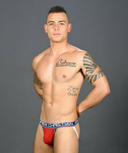 Andrew Christian Jock Almost Naked Cotton Fabric Undies Red 91089 28 - SexyMenUnderwear.com